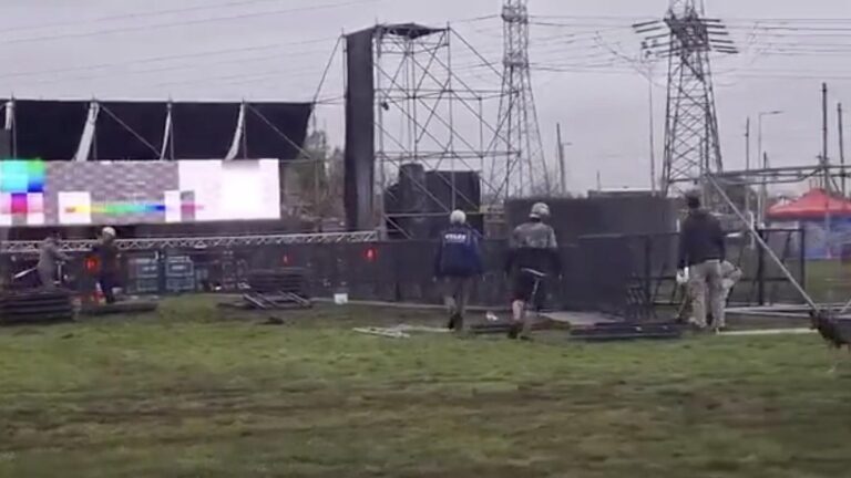 La trama del acto de Milei en Moreno: barro, alertas por la seguridad y un «potrero» de mujeres libertarias