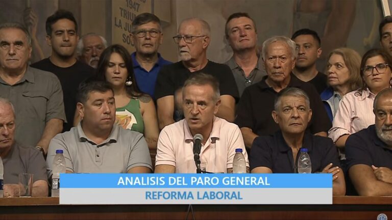 La CGT aseguró que el paro contra la reforma laboral tuvo más del 90% de acatamiento